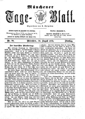 Münchener Tage-Blatt Dienstag 20. August 1872