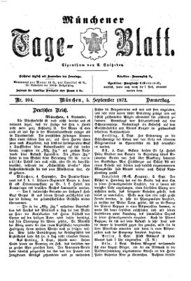 Münchener Tage-Blatt Donnerstag 5. September 1872