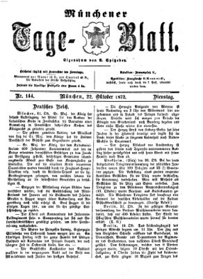 Münchener Tage-Blatt Dienstag 22. Oktober 1872