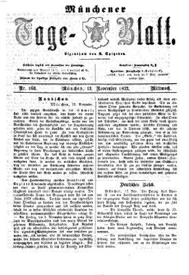 Münchener Tage-Blatt Mittwoch 13. November 1872