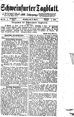 Schweinfurter Tagblatt Samstag 8. April 1871
