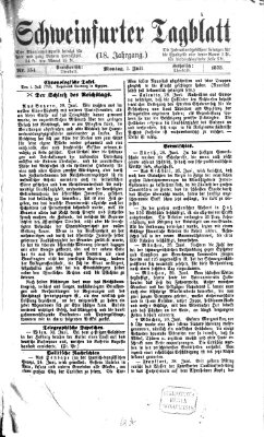 Schweinfurter Tagblatt Dienstag 1. Juli 1873