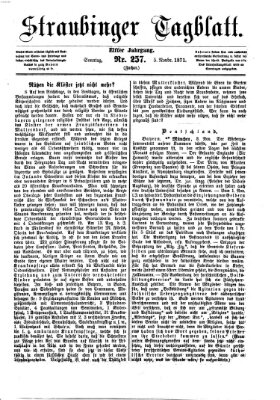 Straubinger Tagblatt Sonntag 5. November 1871