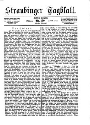 Straubinger Tagblatt Mittwoch 10. Juli 1872