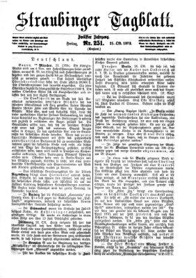 Straubinger Tagblatt Freitag 25. Oktober 1872