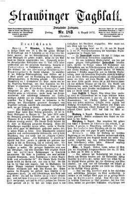 Straubinger Tagblatt Freitag 8. August 1873