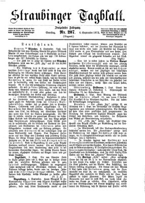 Straubinger Tagblatt Samstag 6. September 1873