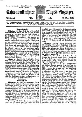 Schwabmünchner Tages-Anzeiger Mittwoch 22. Mai 1872