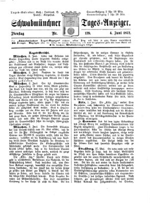 Schwabmünchner Tages-Anzeiger Dienstag 4. Juni 1872