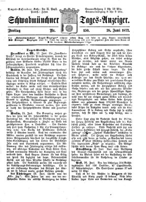 Schwabmünchner Tages-Anzeiger Freitag 28. Juni 1872