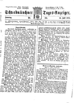 Schwabmünchner Tages-Anzeiger Sonntag 14. Juli 1872