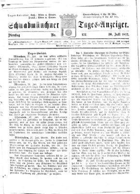 Schwabmünchner Tages-Anzeiger Dienstag 30. Juli 1872