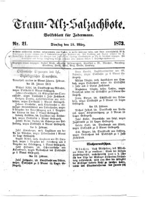 Traun-Alz-Salzachbote Dienstag 18. März 1873