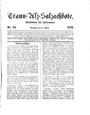 Traun-Alz-Salzachbote Dienstag 8. April 1873