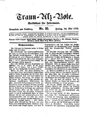 Traun-Alz-Bote (Traun-Alz-Salzachbote) Freitag 24. Mai 1872