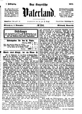 Das bayerische Vaterland Mittwoch 5. November 1873