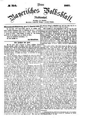 Neues bayerisches Volksblatt Dienstag 26. Dezember 1871