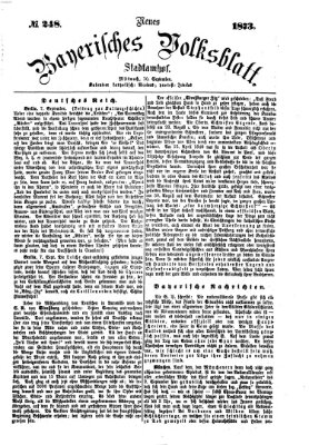 Neues bayerisches Volksblatt Mittwoch 10. September 1873