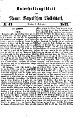 Neues bayerisches Volksblatt Montag 1. September 1873
