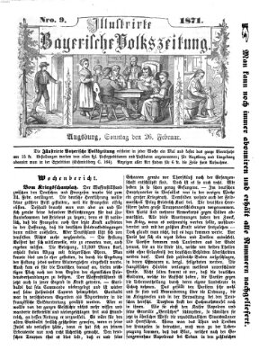 Illustrirte bayerische Volkszeitung Sonntag 26. Februar 1871