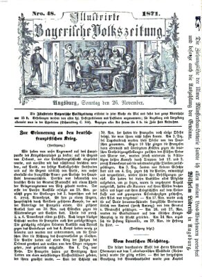 Illustrirte bayerische Volkszeitung Sonntag 26. November 1871