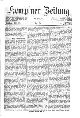 Kemptner Zeitung Samstag 6. Juli 1872