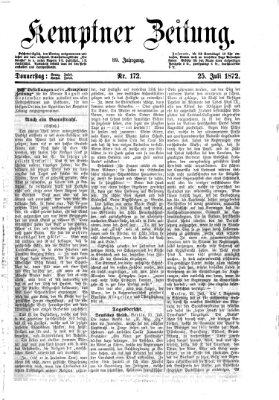 Kemptner Zeitung Donnerstag 25. Juli 1872