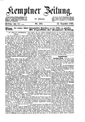 Kemptner Zeitung Freitag 13. Dezember 1872