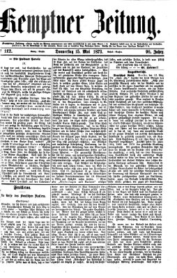 Kemptner Zeitung Donnerstag 15. Mai 1873
