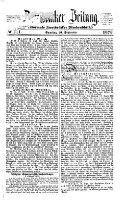 Zweibrücker Zeitung (Zweibrücker Wochenblatt) Samstag 20. September 1873