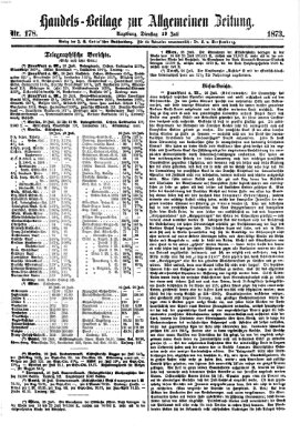 Allgemeine Zeitung Dienstag 29. Juli 1873