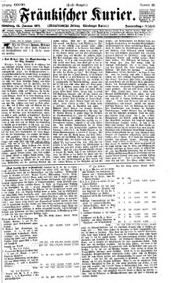 Fränkischer Kurier Donnerstag 12. Januar 1871