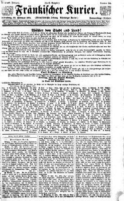 Fränkischer Kurier Donnerstag 23. Februar 1871