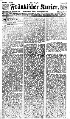 Fränkischer Kurier Dienstag 28. Februar 1871