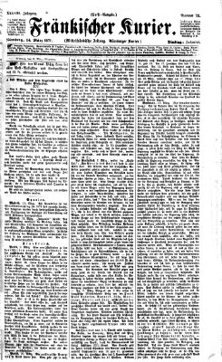 Fränkischer Kurier Dienstag 14. März 1871