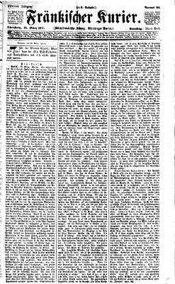 Fränkischer Kurier Samstag 25. März 1871