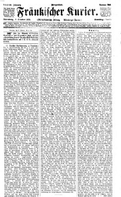 Fränkischer Kurier Samstag 7. Oktober 1871