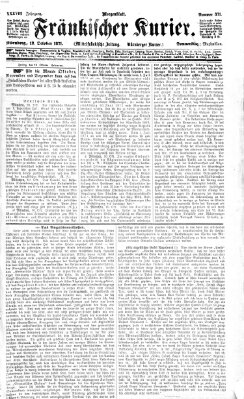 Fränkischer Kurier Donnerstag 12. Oktober 1871