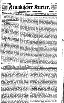 Fränkischer Kurier Mittwoch 29. November 1871
