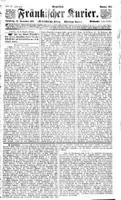 Fränkischer Kurier Mittwoch 13. Dezember 1871