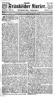 Fränkischer Kurier Samstag 11. Mai 1872