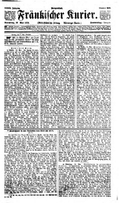 Fränkischer Kurier Donnerstag 16. Mai 1872
