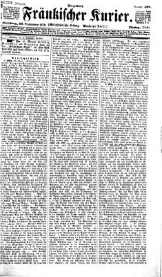 Fränkischer Kurier Montag 23. September 1872