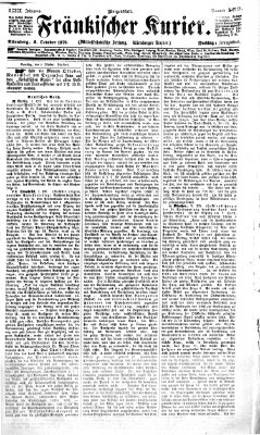 Fränkischer Kurier Freitag 4. Oktober 1872