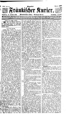 Fränkischer Kurier Samstag 5. Oktober 1872