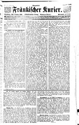 Fränkischer Kurier Mittwoch 30. Oktober 1872