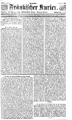 Fränkischer Kurier Donnerstag 14. November 1872