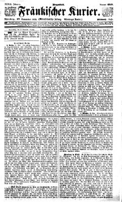 Fränkischer Kurier Mittwoch 27. November 1872