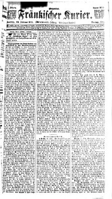 Fränkischer Kurier Montag 24. Februar 1873
