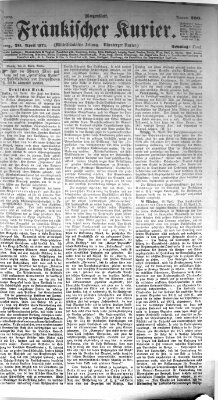 Fränkischer Kurier Sonntag 20. April 1873